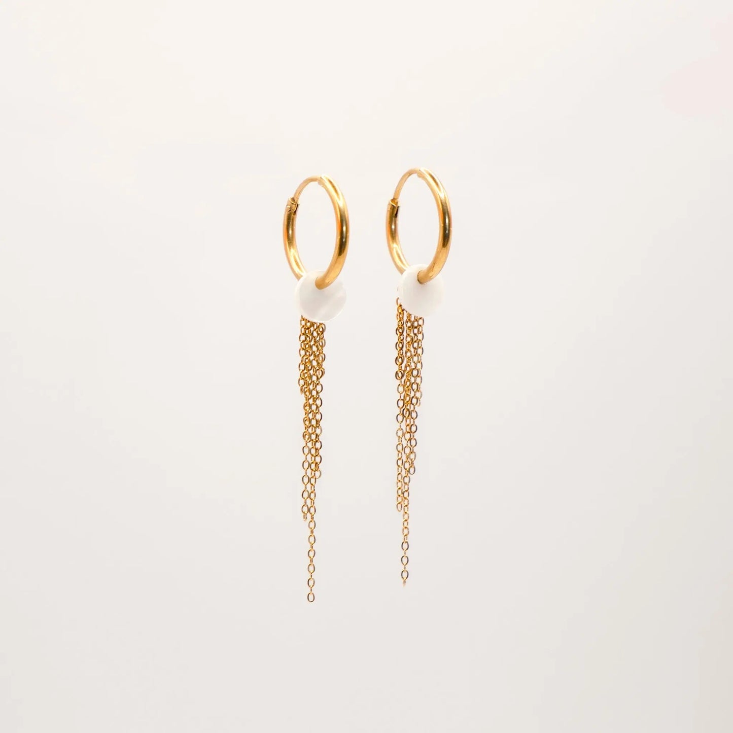 Boucles nacre Gaia - Doré Ma boutique