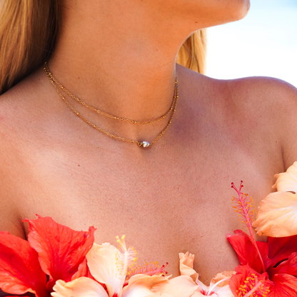   Collier double ? - Doré et Argenté  Ma boutique