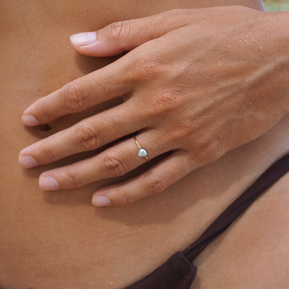   Bague Sea keshi - Goldfilled  Ma boutique