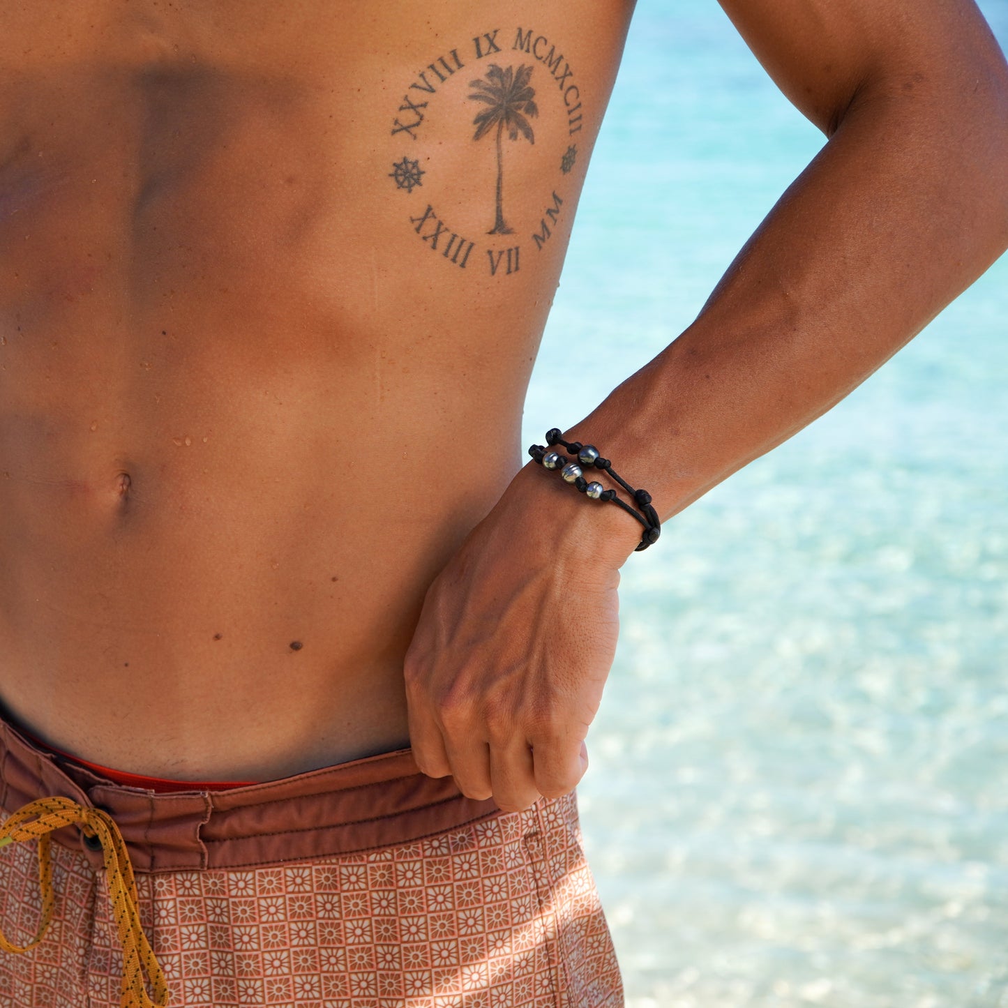   Bracelet cordon 3 perles  Ma boutique