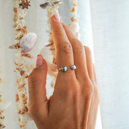   Bague  Toi et Moi keshi - Doré  Ma boutique