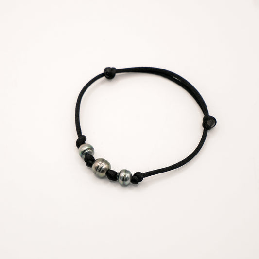   Bracelet cordon 3 perles  Ma boutique