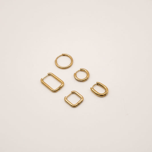   Boucles Aloha - Doré et argenté  Ma boutique