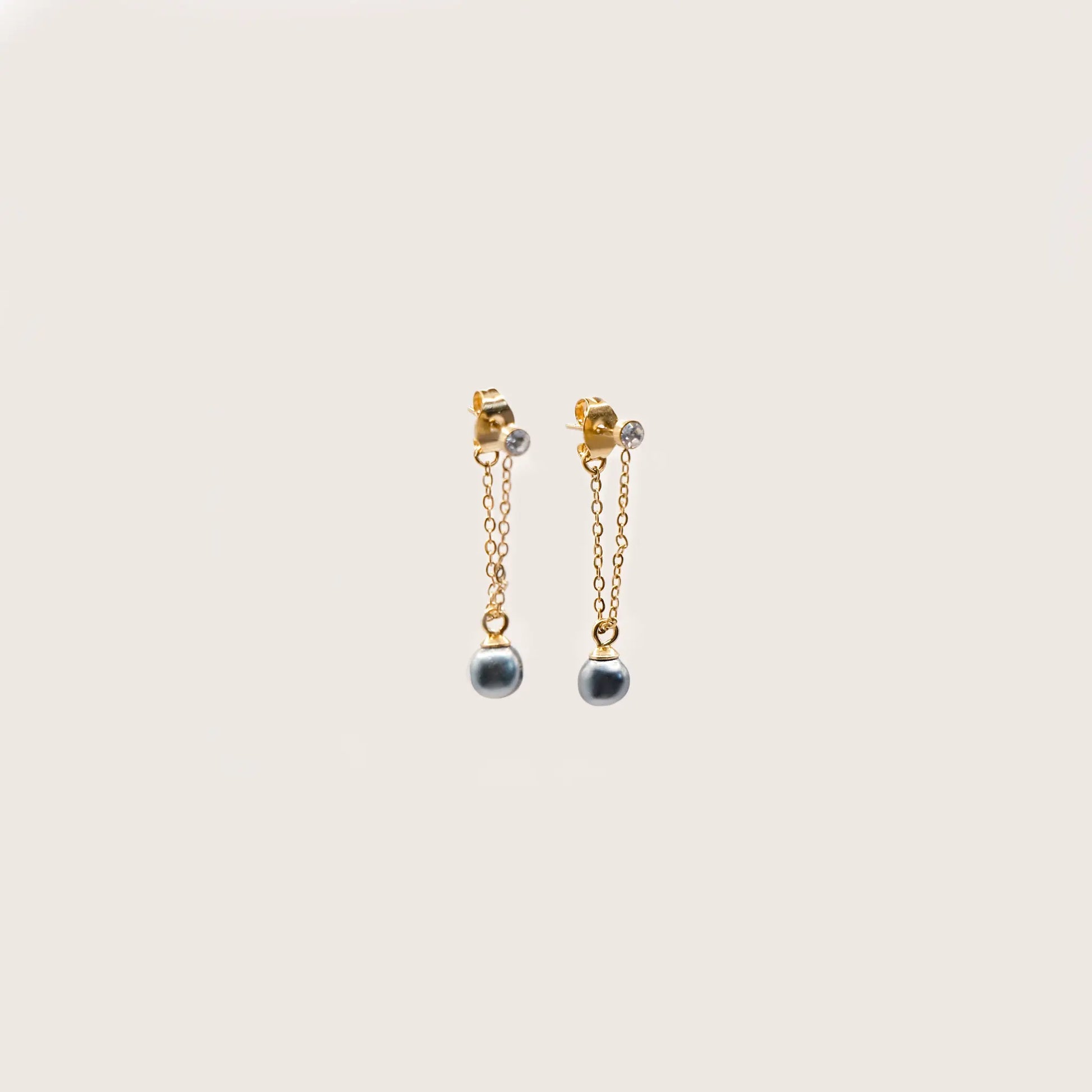   Boucles nacre Kaito - Doré AKOIA