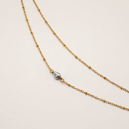   Collier double Ouvéa - Doré et Argenté  Ma boutique