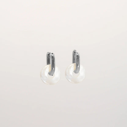 Boucles nacre Vaimei - Doré ou Argenté AKOIA