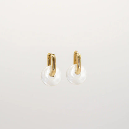   Boucles nacre Vaimei - Doré ou Argenté AKOIA