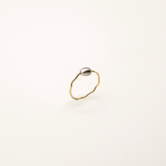   Bague Sea keshi - Goldfilled  Ma boutique