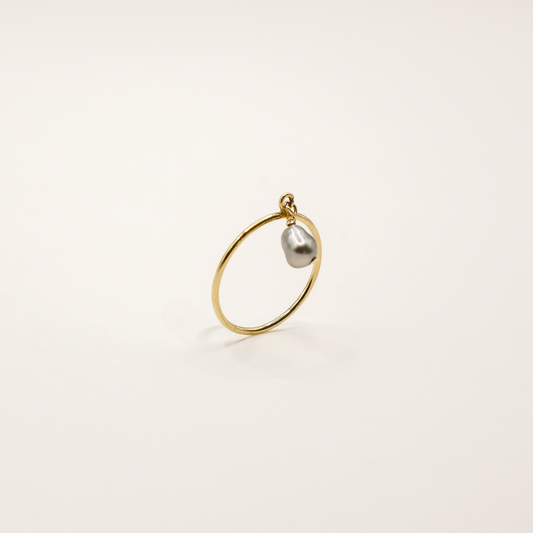   Bague Selya keshi - Goldfilled  Ma boutique